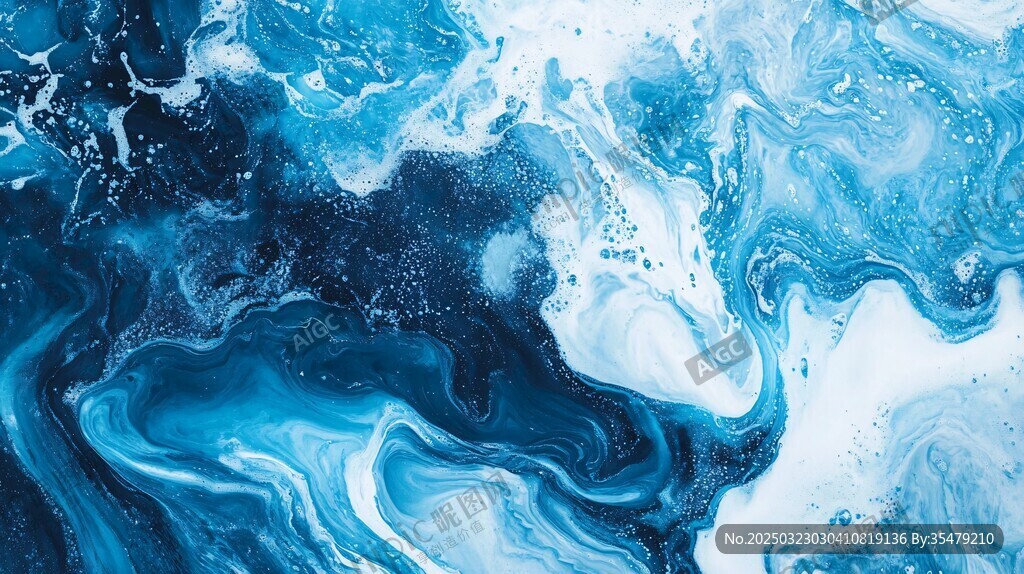 抽象的海洋之舞