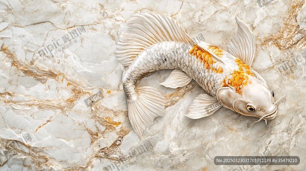 金魚與大理石