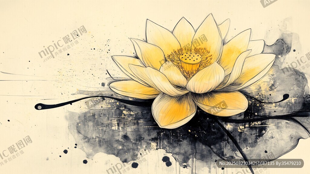 抽象的蓮花藝術(shù)