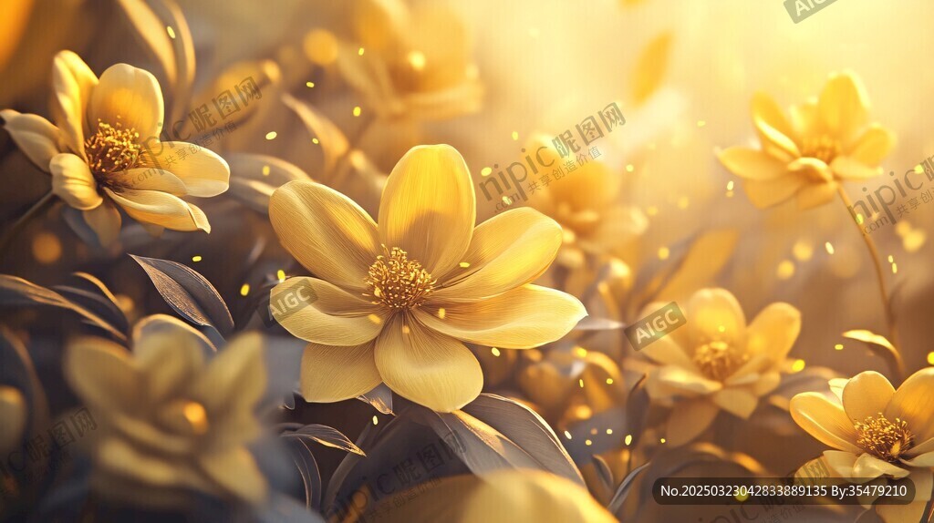 金色花海