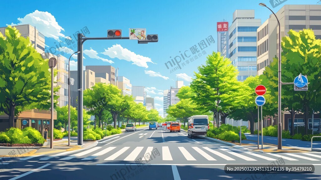 城市街道的日常