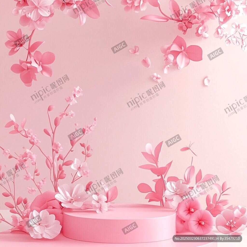 粉色花卉盛宴