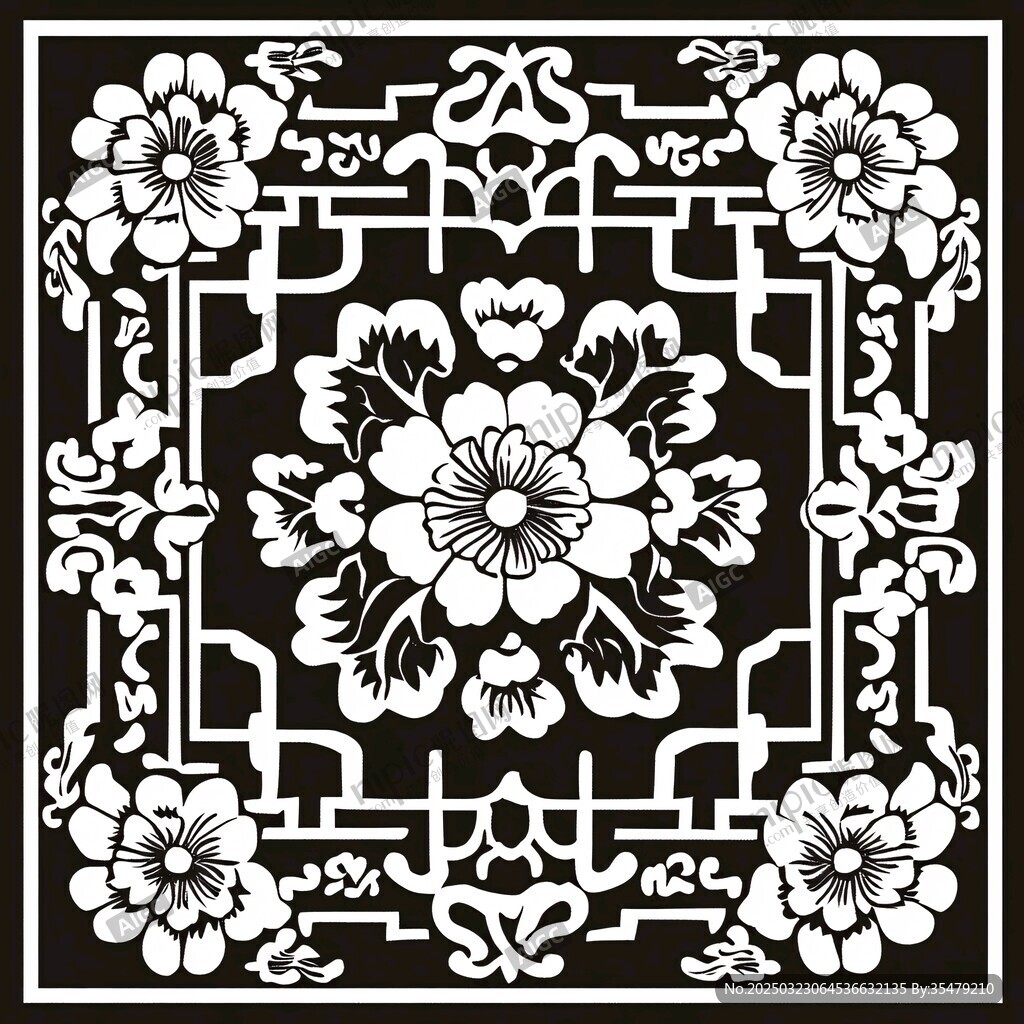 黑白花紋藝術(shù)