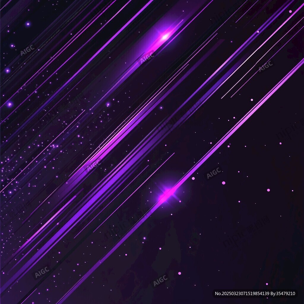 紫色宇宙線條