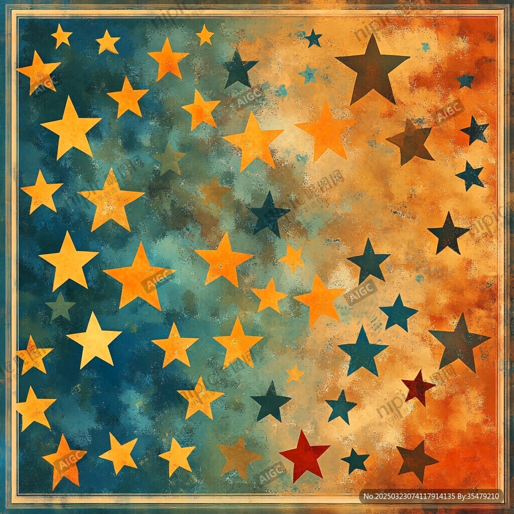 星光熠熠的夜晚