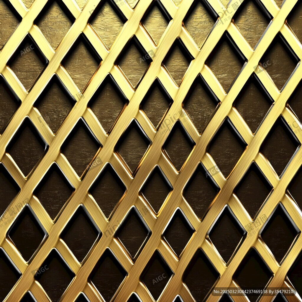 金色網(wǎng)格紋理背景