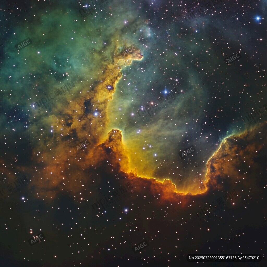 宇宙星云的壯麗景象