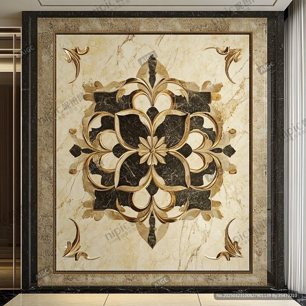 marble patterned wall art