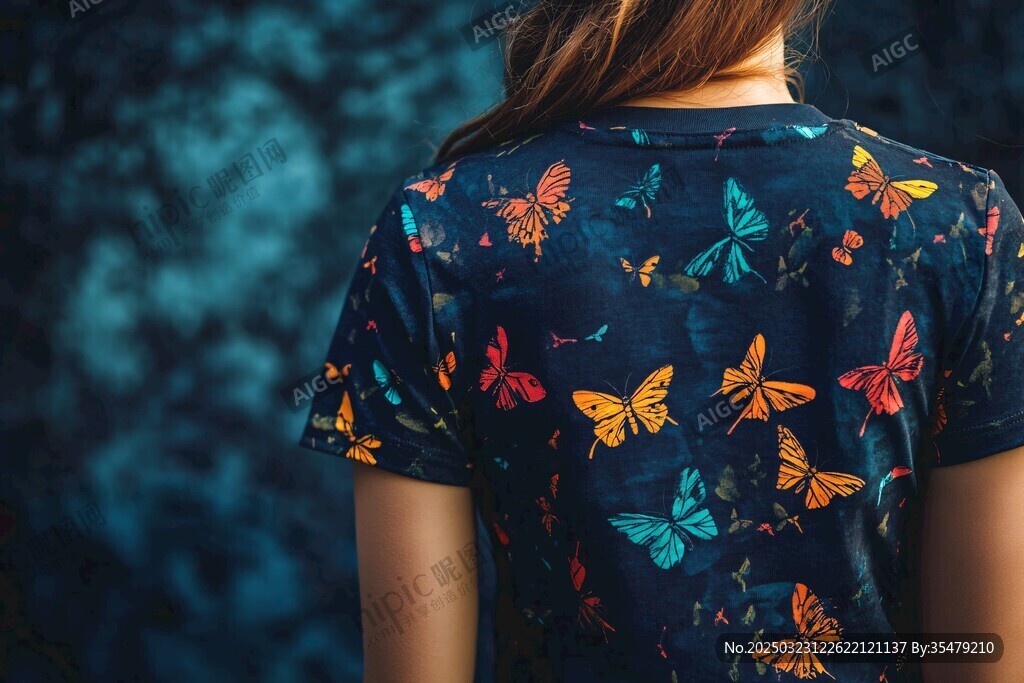 蝴蝶印花女裝