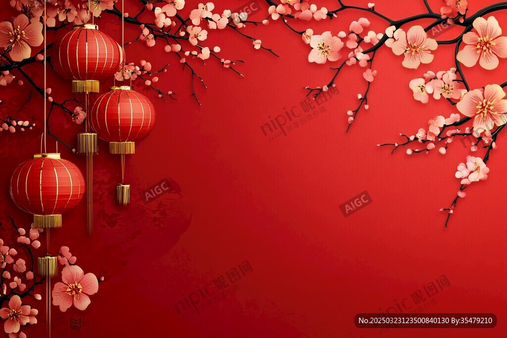春意濃濃 紅燈高掛