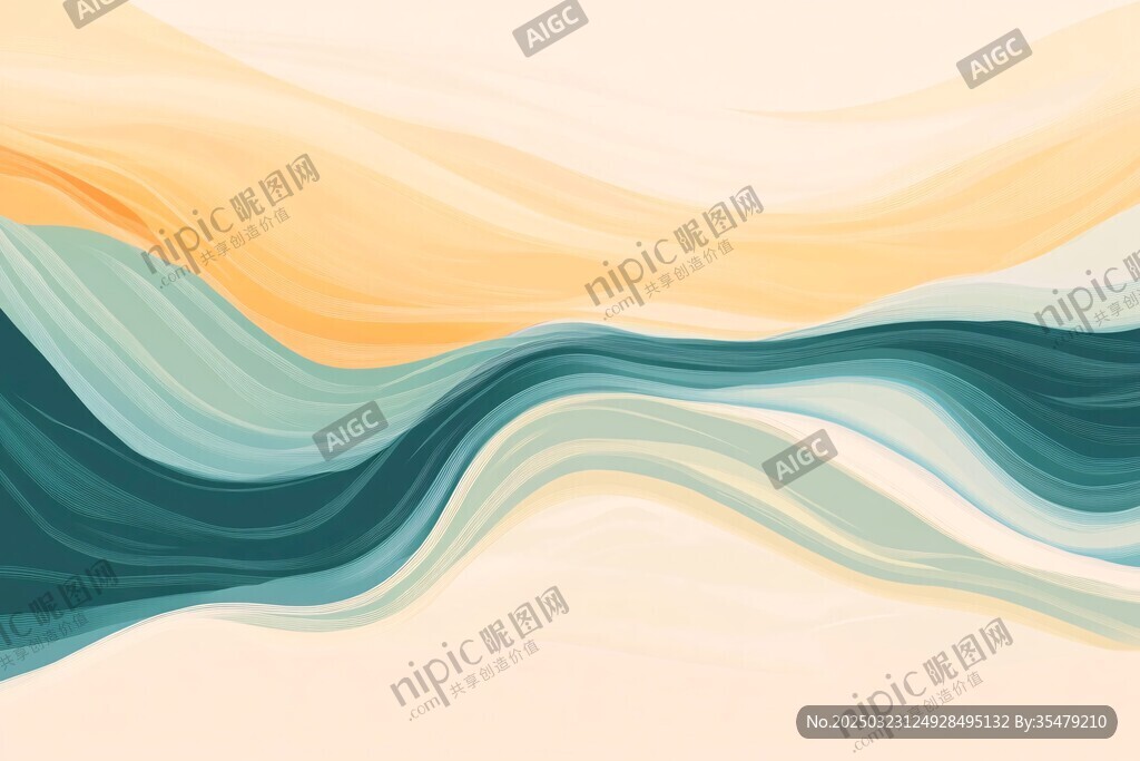 抽象藝術(shù)波浪