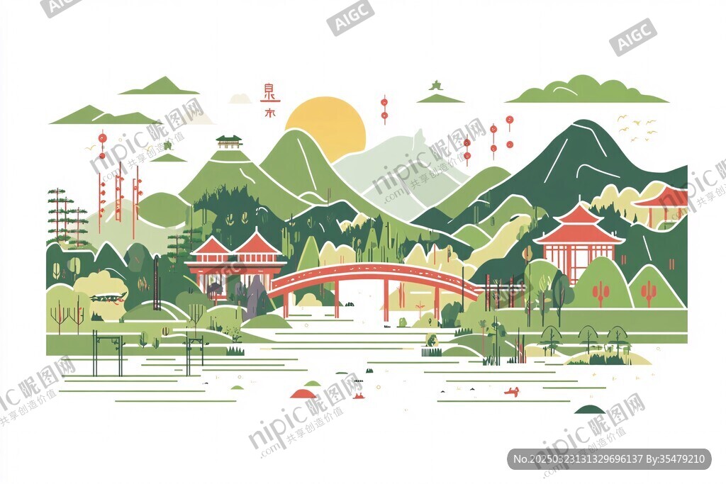 中國風(fēng)山水畫