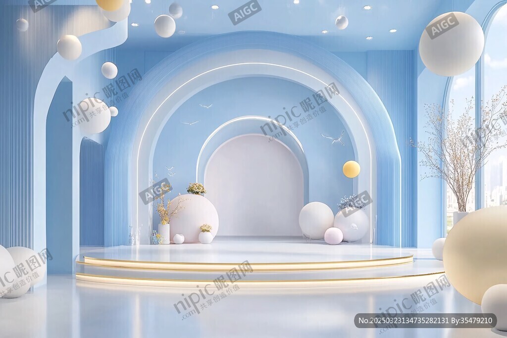 藍色夢境中的現代舞臺