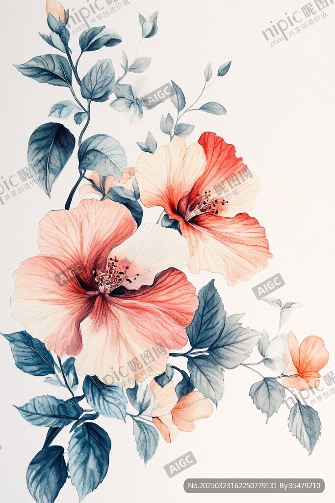 水彩畫中的花卉藝術