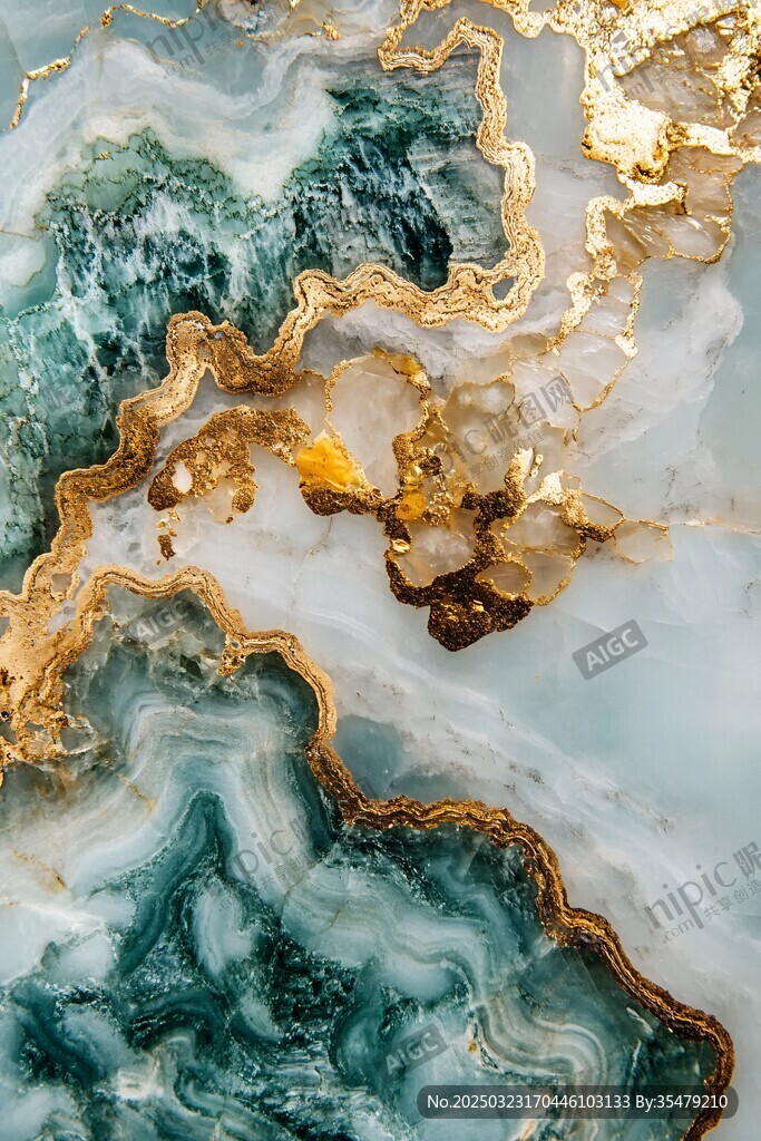 金綠大理石紋理