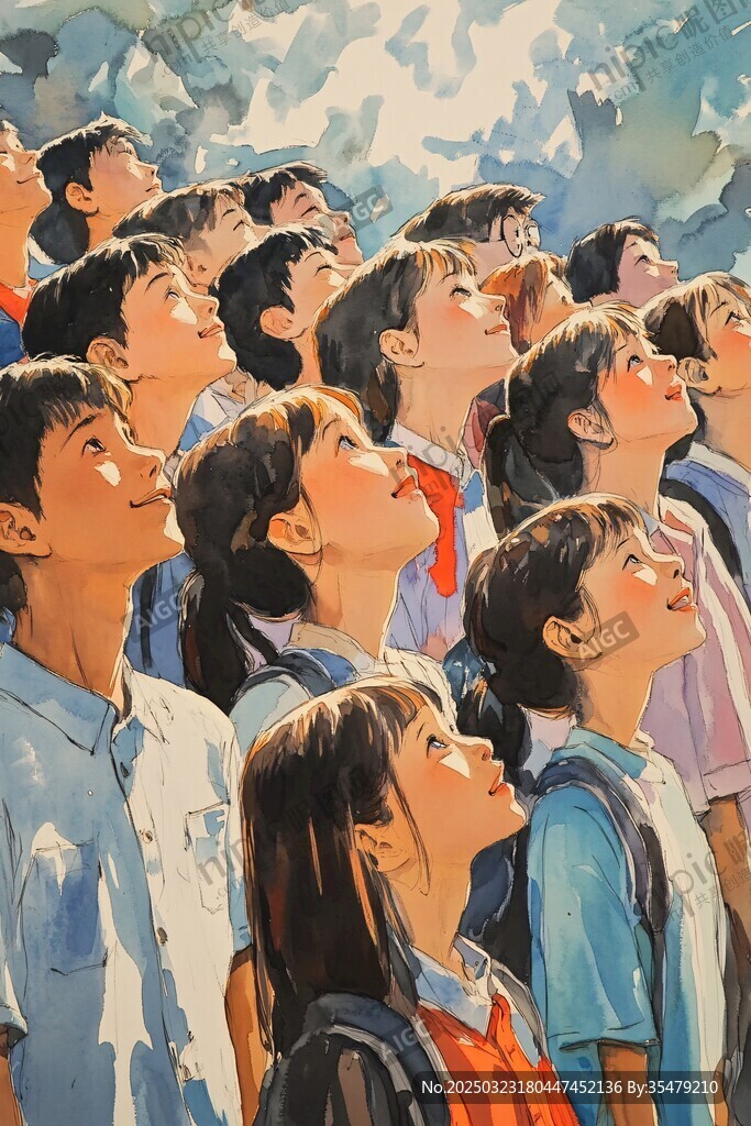 向上看的孩子們
