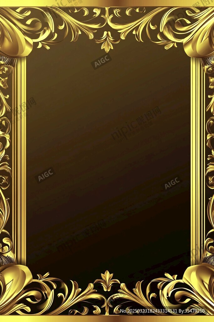 金色巴洛克風格邊框