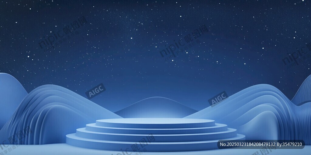 星空下的極簡舞臺