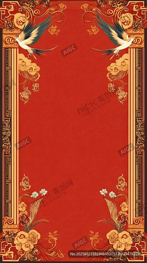 紅色背景的傳統(tǒng)中國風(fēng)格設(shè)計