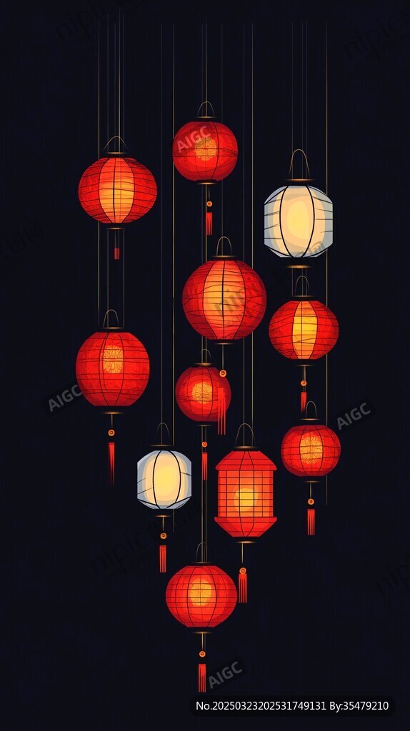 紅色燈籠的藝術