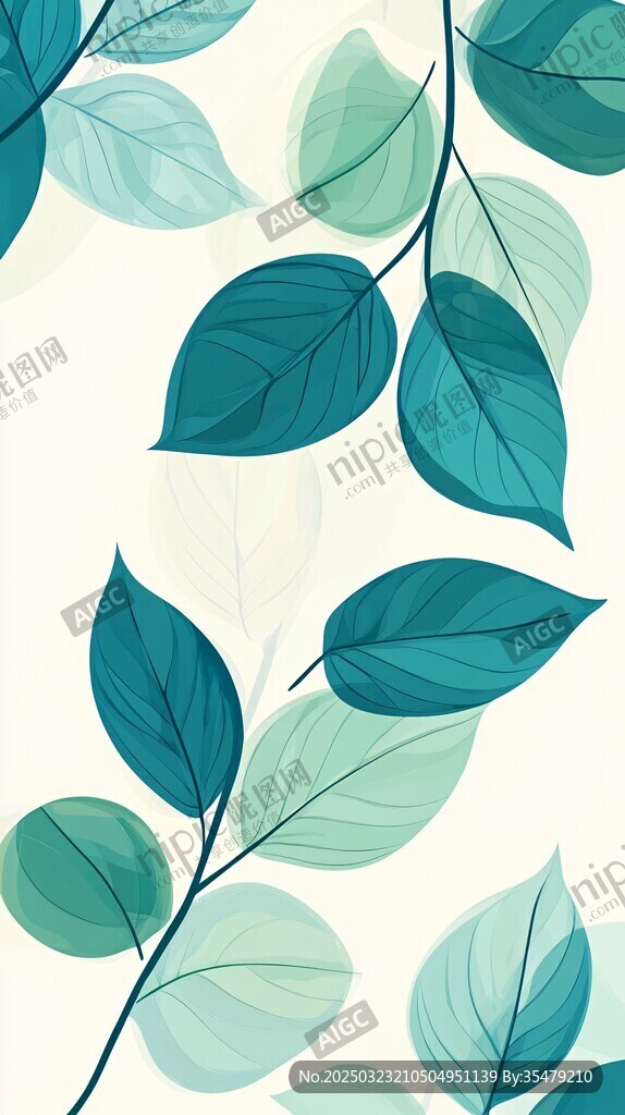 綠葉藝術(shù)圖案