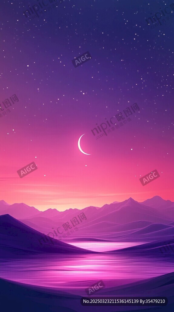 夜幕下的星空之境