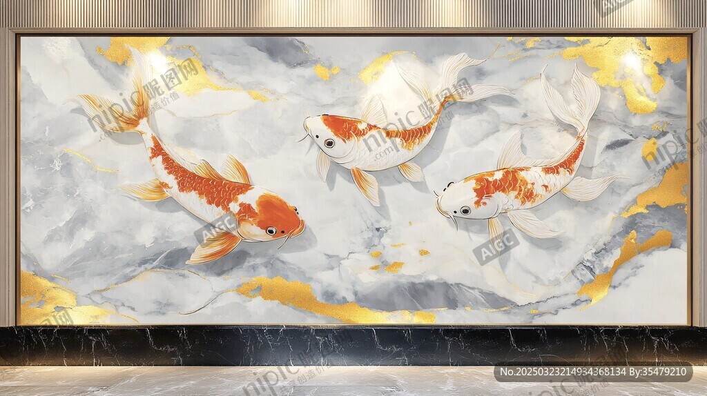 金魚壁畫藝術