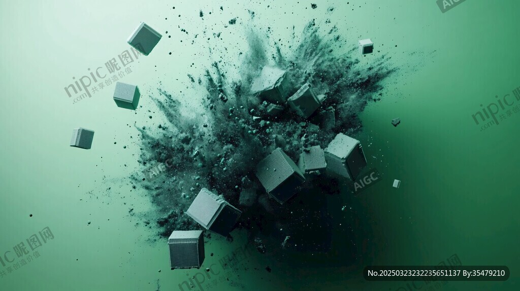 抽象的數(shù)字爆炸