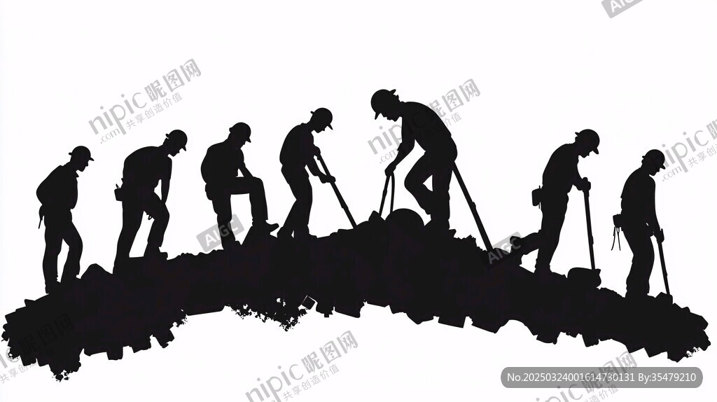 工人們正在進(jìn)行挖掘工作