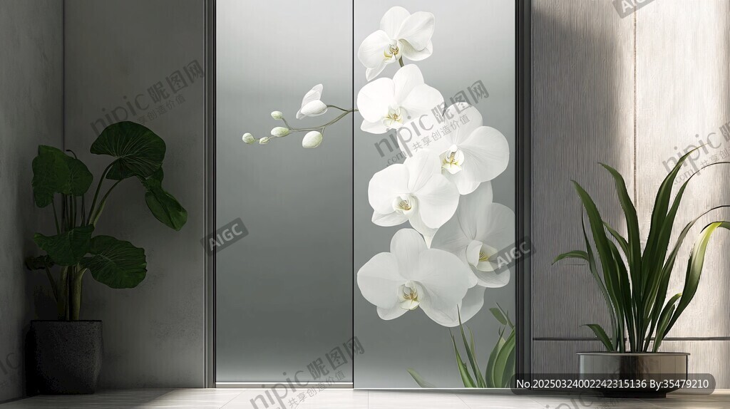 白蘭花玻璃藝術(shù)
