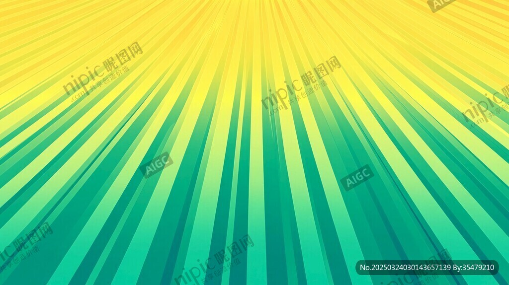 陽光下的綠色漸變線條