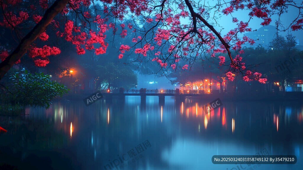 夜幕下的浪漫之橋