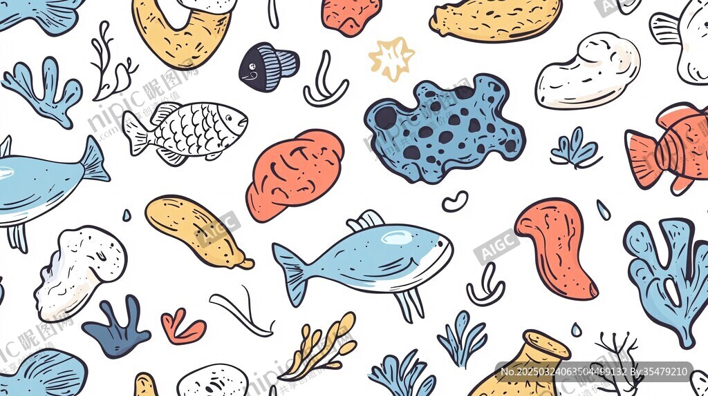 海洋生物圖案
