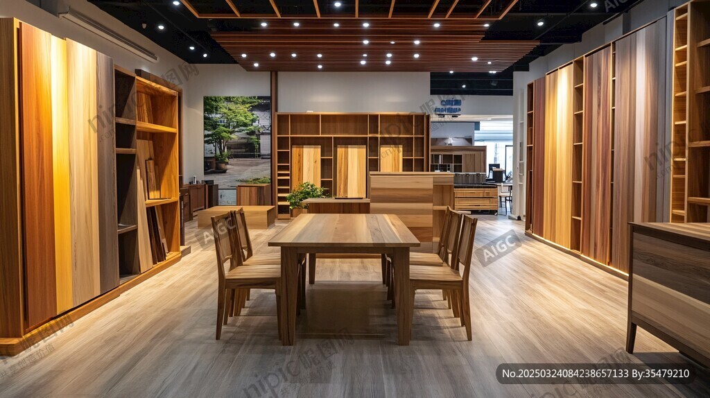 現代木制家具展廳