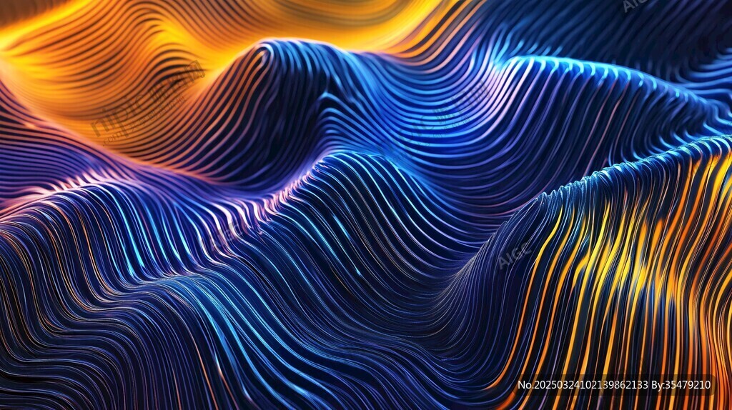 抽象波浪圖案