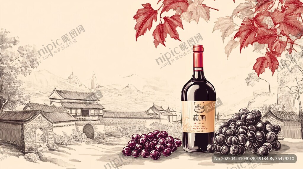秋日里的葡萄酒
