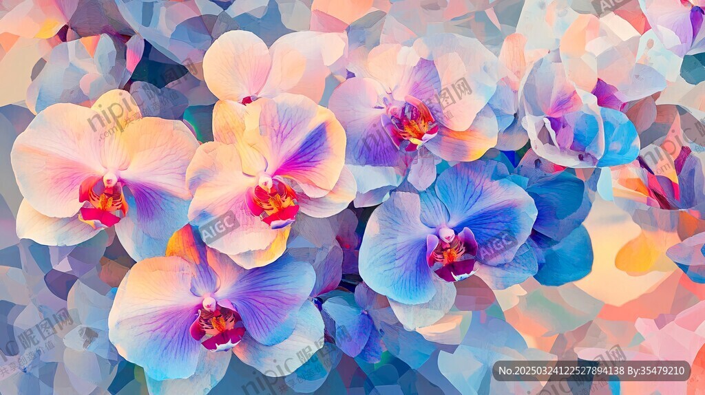 多彩蝴蝶蘭花