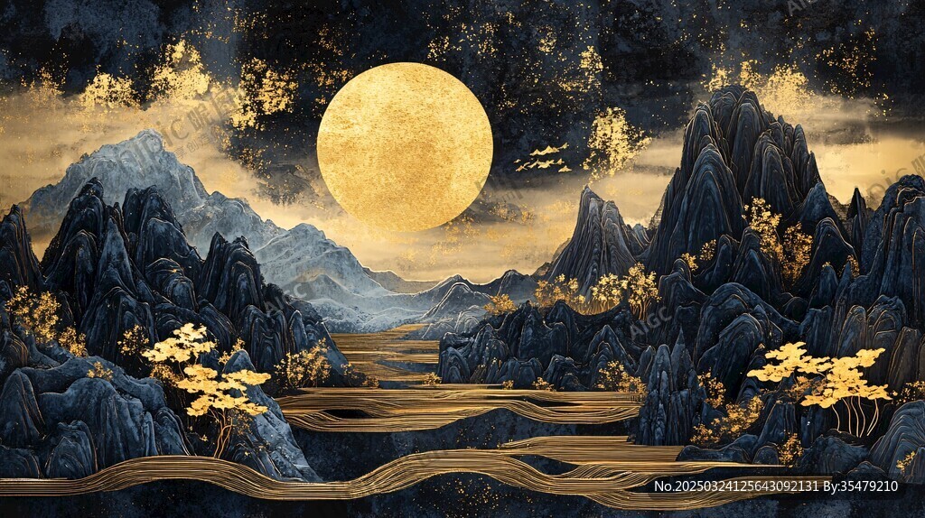 月夜山河 盡顯壯美詩意