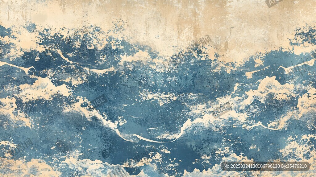 海浪抽象紋理藝術(shù)背景圖