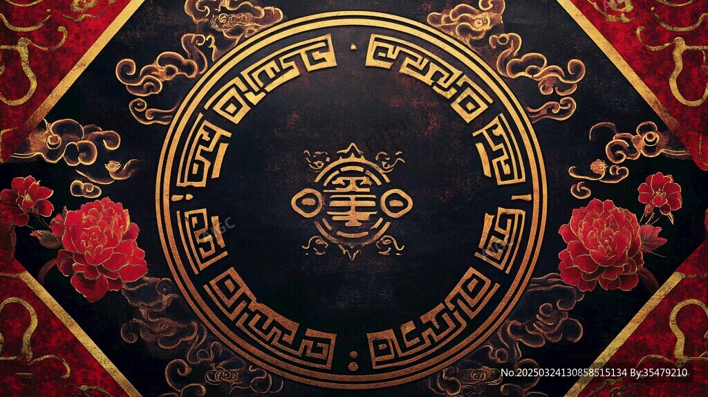中式傳統(tǒng)花紋裝飾圖案