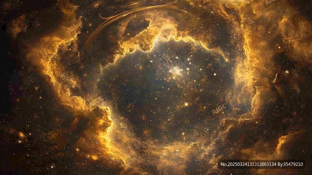 璀璨宇宙星云奇幻景象