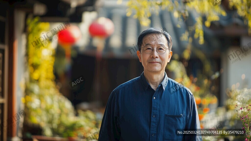 古巷中的儒雅長者