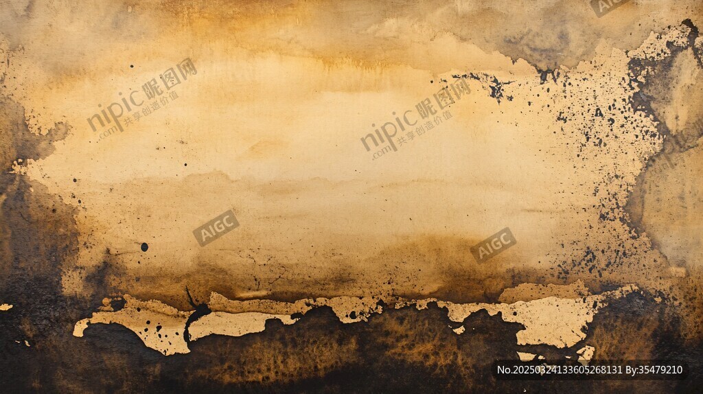 復古風抽象水彩背景畫面