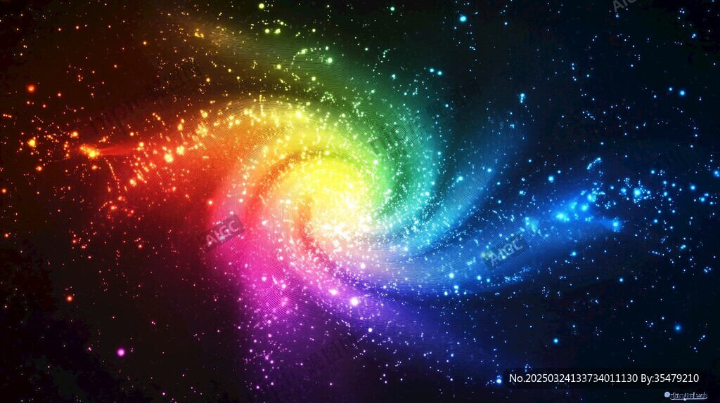 絢麗星云漩渦 夢幻宇宙景