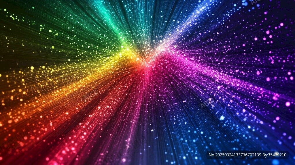 炫彩光線迸發(fā)夢幻視覺效果