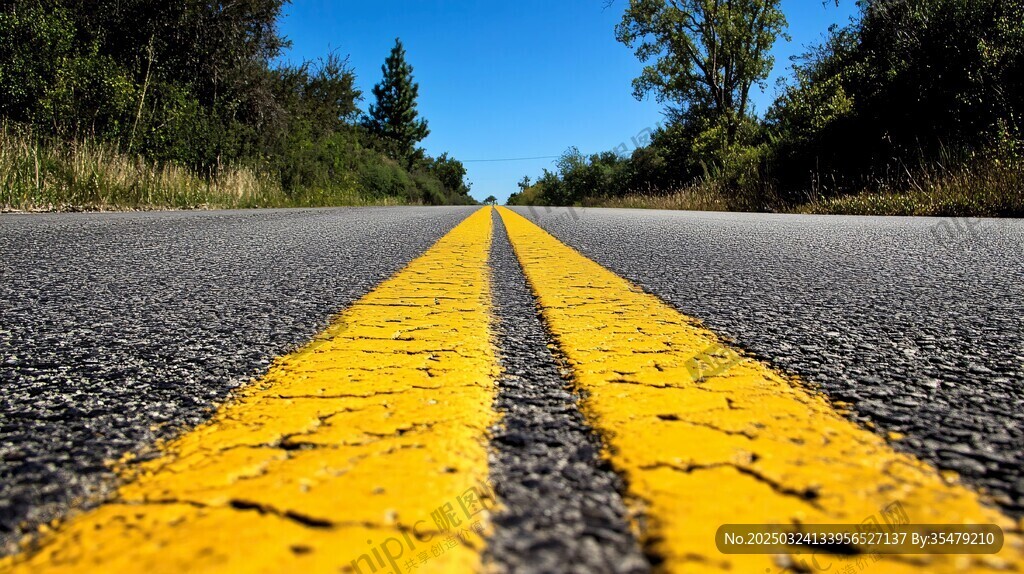 延伸向遠(yuǎn)方的公路風(fēng)景