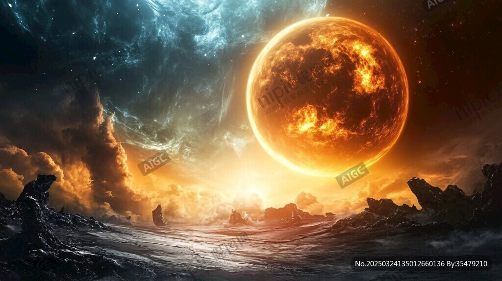 夢幻星球的宇宙壯麗景觀