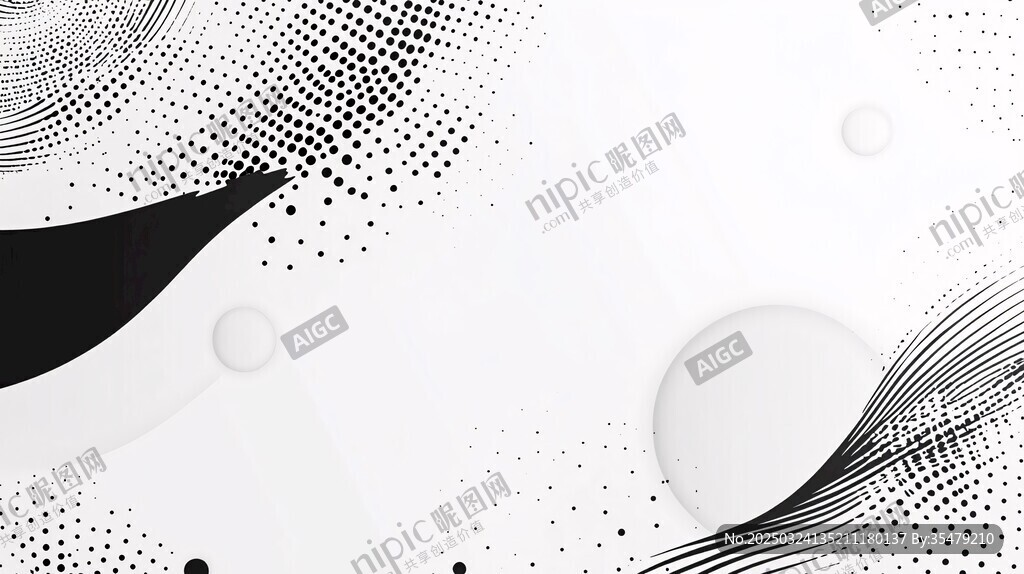 黑白抽象動(dòng)感波點(diǎn)背景圖