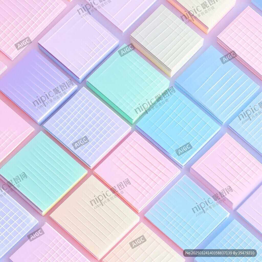 夢幻彩色方格背景圖案
