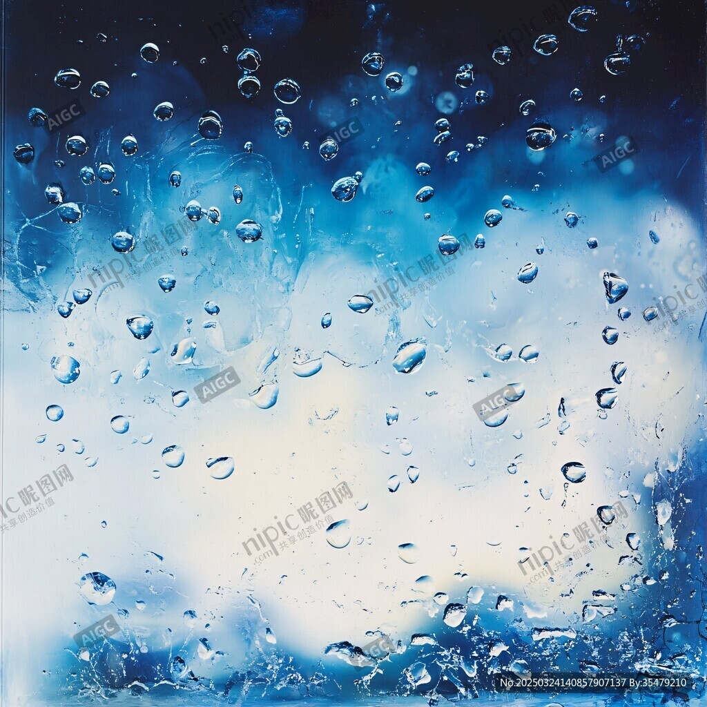 藍(lán)色水滴背景圖